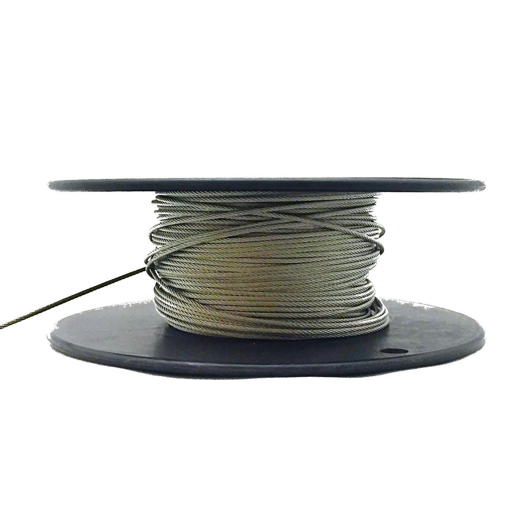 480# Bright Stainless Steel Cable- 250 ft Spool