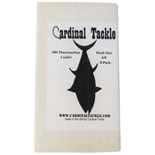 Load image into Gallery viewer, Cardinal Tackle 6/0 60 Fluoro Chunking Rig 5-Pack
