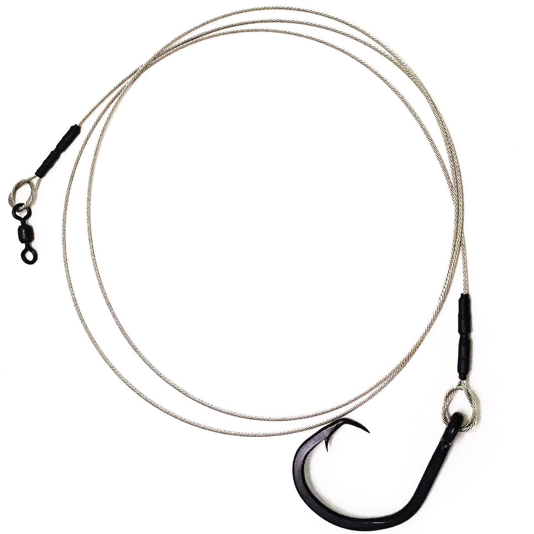 Short Shark Rig - 480# Cable 18/0 Circle Hook