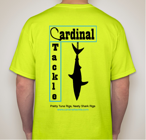 Cardinal Tackle Classic Fishing Team T-Shirt - Safety Green